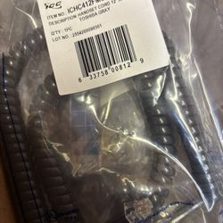 ICC  -  ICH412FMG  12foot Curly Cords Black approx 12 + New