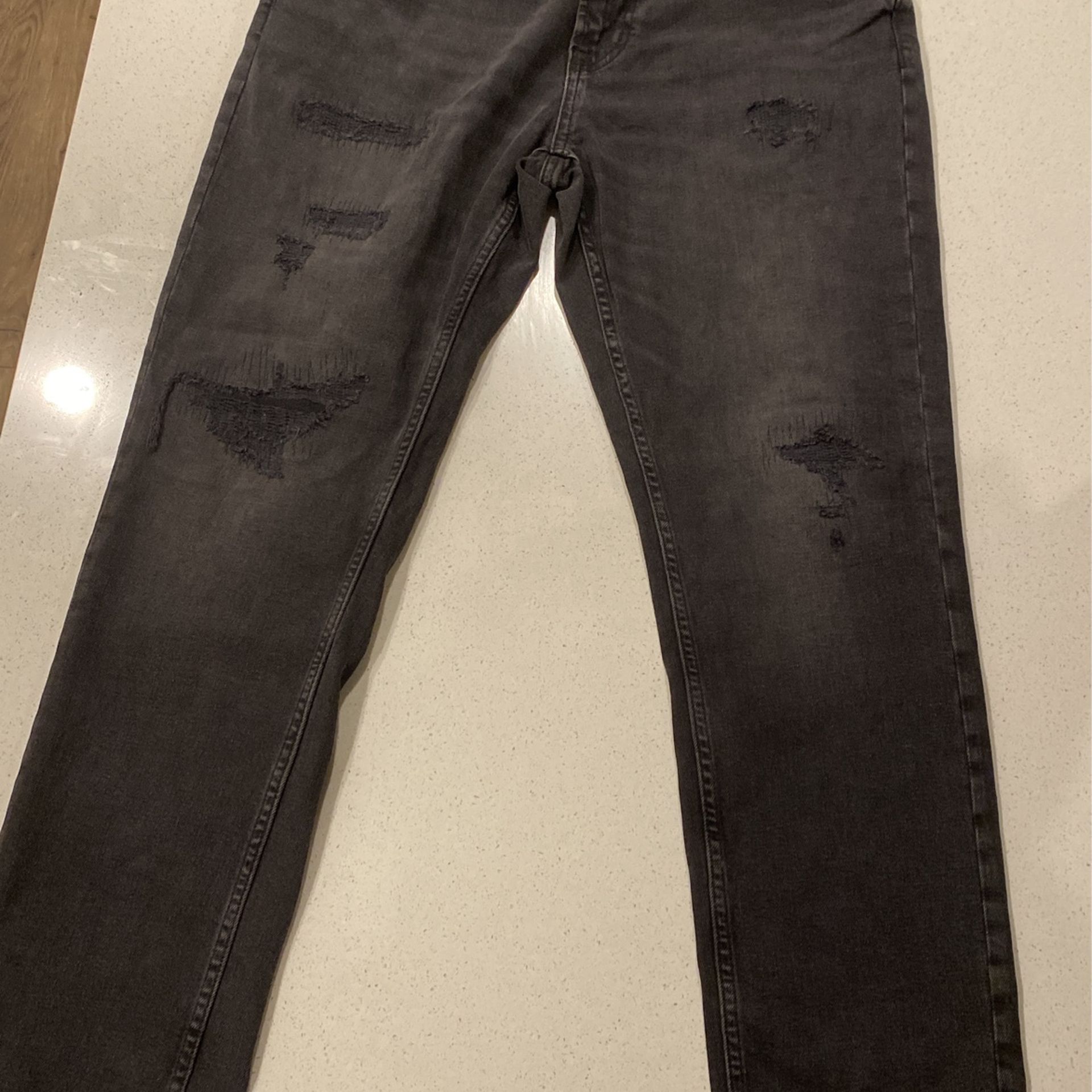Black Slim Fit Jeans 36x32