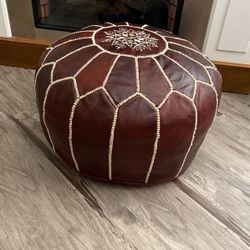 Leather Ottoman