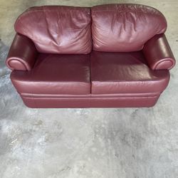 Red Couch With Pull Out Sleeper Sofa 