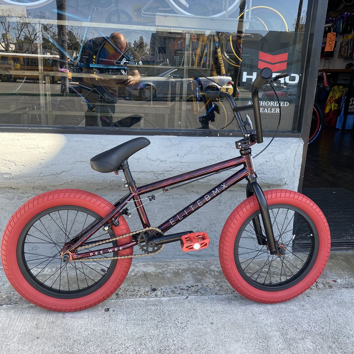 NEW Elite BMX 18” Pee Wee Red Carnage - SE GT Throne Fit Cult Sunday Kids Bike Bicycle 