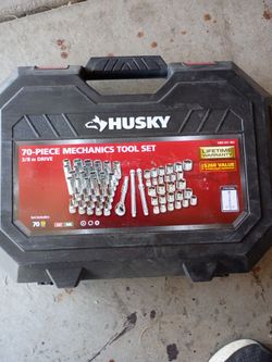 Husky 70 pc. Lifetime guaranteed $45