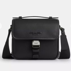 Coach Black Leather Crossbody Bag