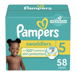 Pampers Swaddlers Size 5 (58 count) - Brand New!