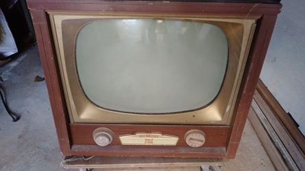 VINTAGE 1950 ERA 16" DUMONT TELESET WOOD CONSOLE