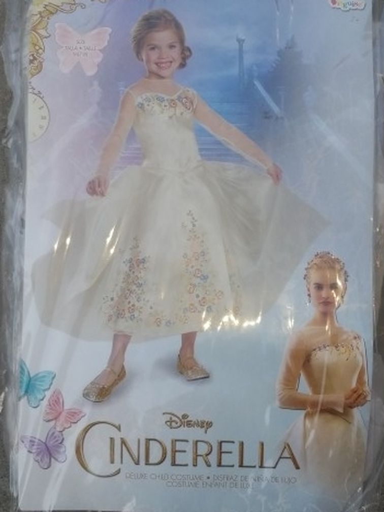 Cinderella Live Action Movie Wedding Dress Costume Size 7-8