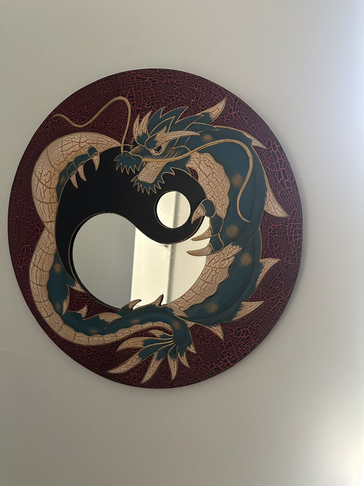 Yin Yang Dragon Wall Decor mirror 25.00