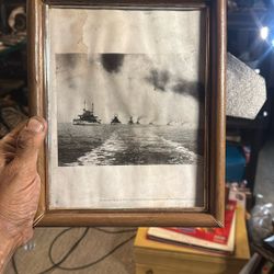  Vintage Art  Boats Coming To World War 2