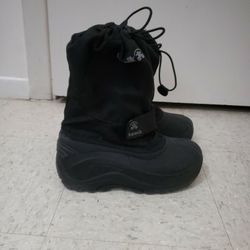 Black Kamik Snow Boots Size 2 Kids Unisex