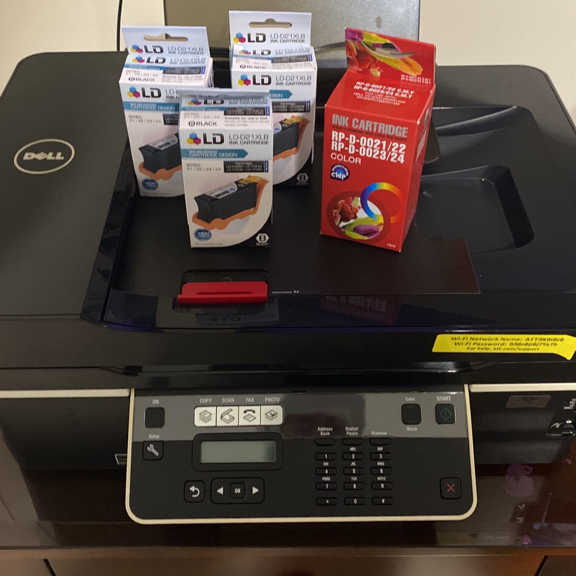 未使用品●DELL オールインワンワイヤレスインクジェットプリンター●V515w Amazon.com: Dell All-in-One Wireless Printer (V515w