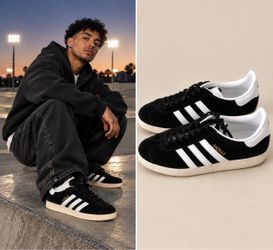 Adidas Gazelle Black Suede Sneakers