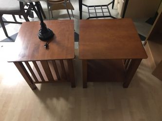 Two end tables for sale