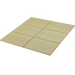 FULI Japanese Tatami Mattress, Tatami Rug, Igusa Mat (Japanese Rush Grass) Foldable, Made in Japan (Natural, King)

