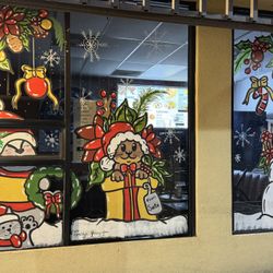 Christmas Window Painting 