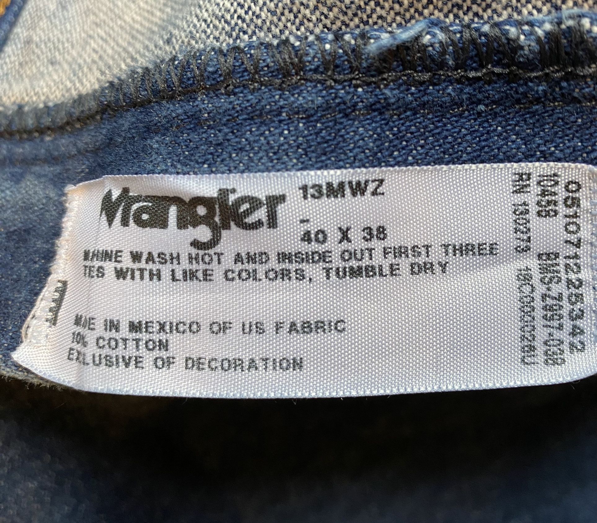 Wrangler Jeans 40 x 38