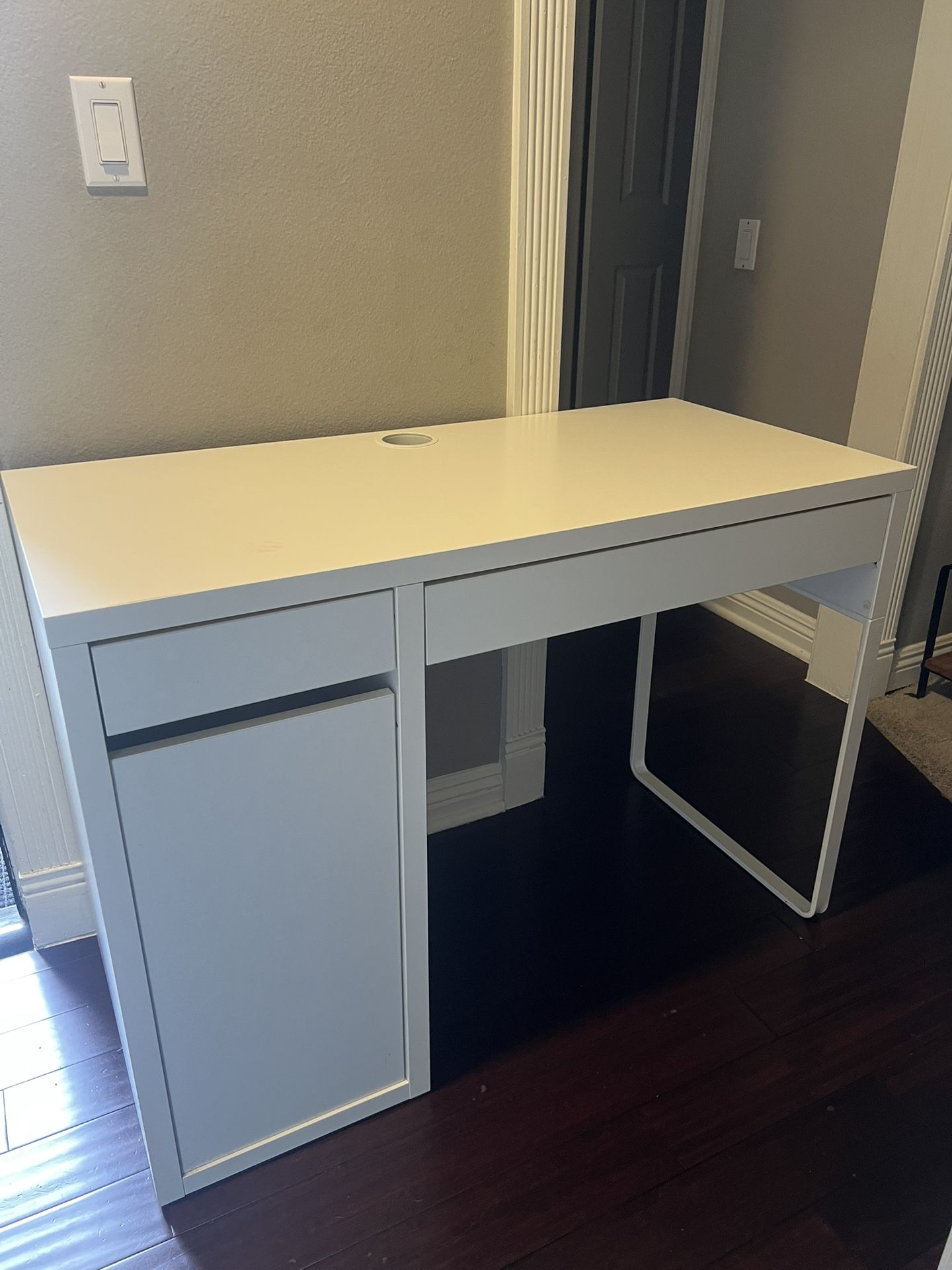 IKEA MICKE desk, white, 41 3/8 x19 5/8”