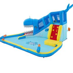 H2OGO Whales N Waves Kids Inflatable Water Slide