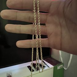 14k Gold Rope Chain 2.5 mm