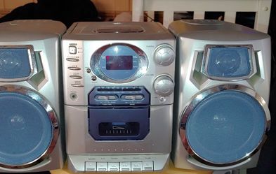 Vintage CD Player and Cassette Player