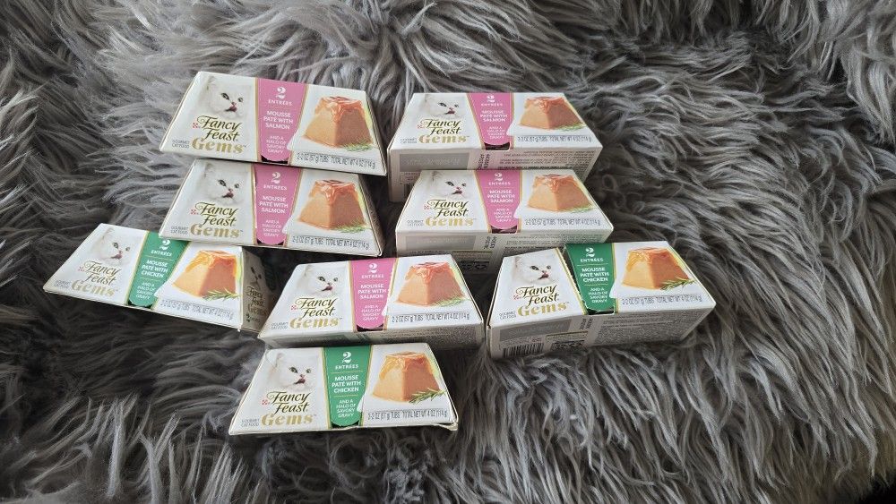 Fancy Feast Gems Bundle Set Cat Wet Food New 8