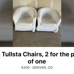 Chairs with Covers, 2 For The Price Of One! 