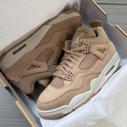 Nike Air Jordan 4 Retro Cozy Girl - Hemp/Light Orewood Brown Women’s Size’s 9.5, 10.5, 11, 12