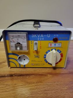 Transformer Converter 110~120V To 210~250V Adjustable.3KVA