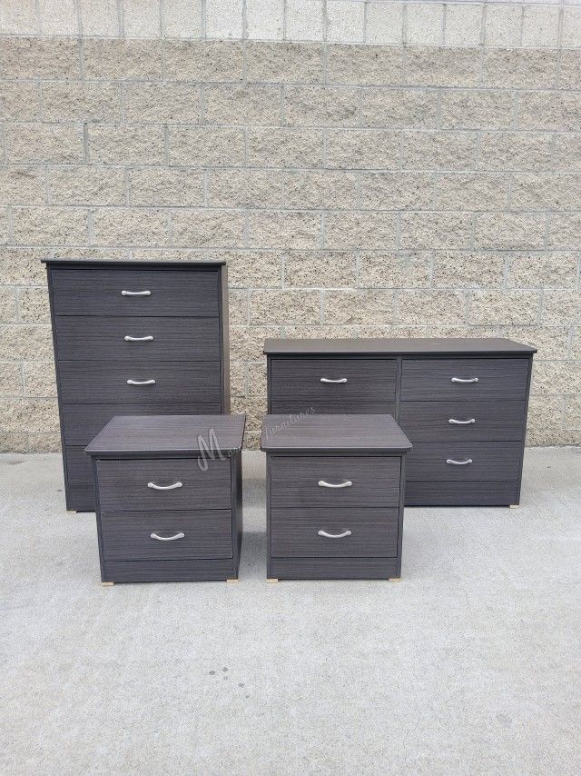 Gray Matte Bedroom Dresser Set! 