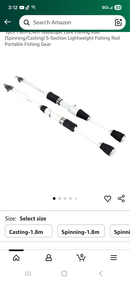 1pcs 1.8m-2.4m Telescopic Lure Fishing Rod (Spinning/Casting) 5-Section Lightweight Fishing Rod Port