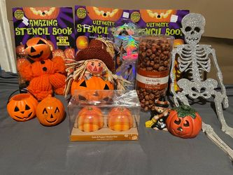 Halloween Pumpkin Decor & Craft Bundle