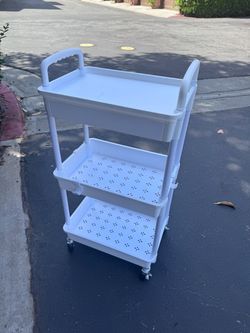 3 Tier Rolling Utility Cart Movable Storage Organizer
