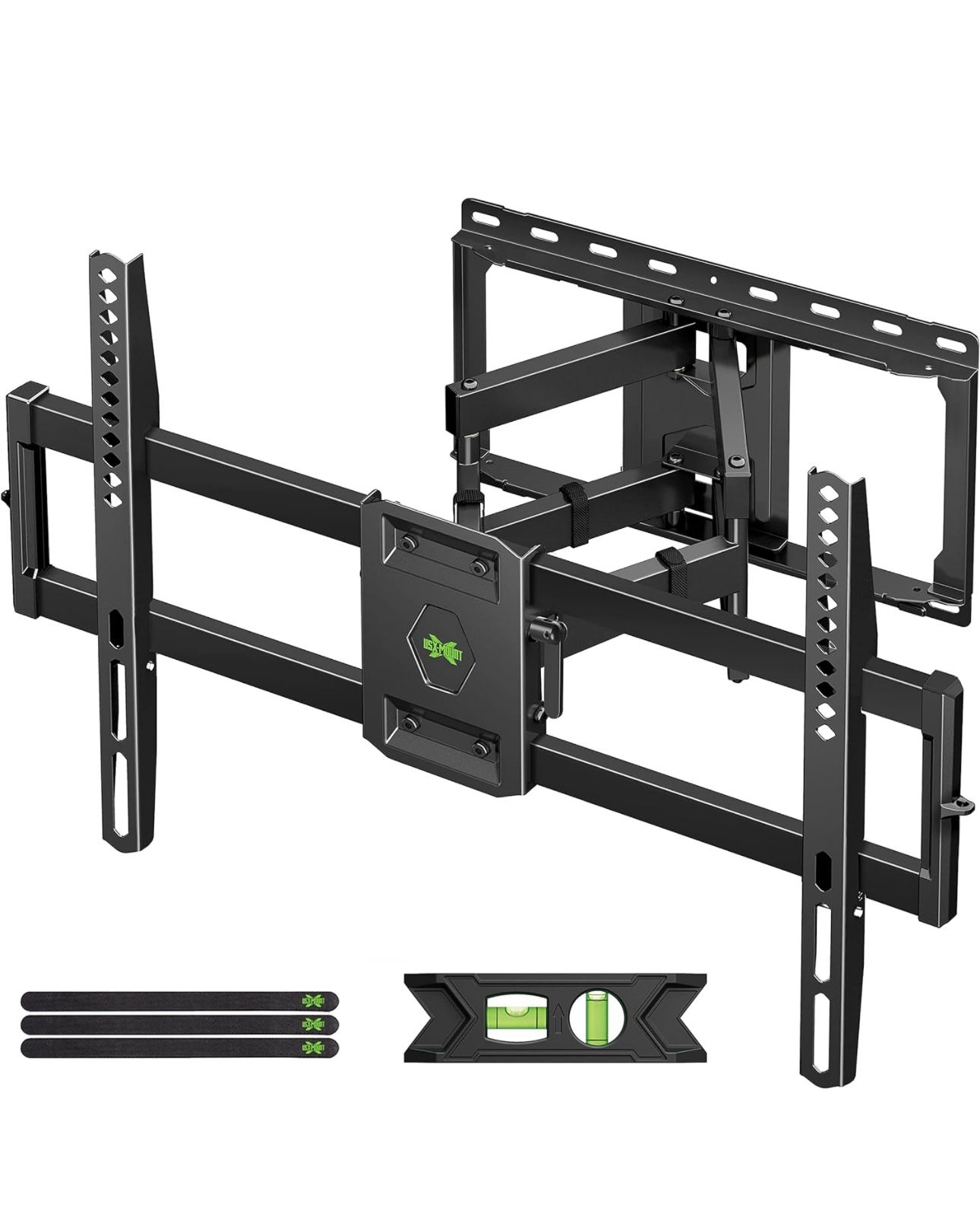 USX MOUNT Full Motion TV Wall Mount for Most 47-84 inch Flat Screen/LED/4K TV, TV Mount Bracket Dual Swivel Articulating Tilt 6 Arms, Max VESA 600x400