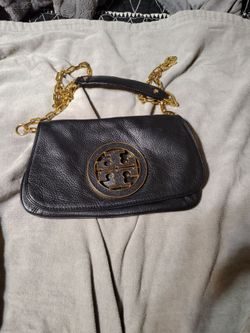 Tory Burch Black Leather cross body Bag