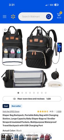 Brand New! Diaper backpack black