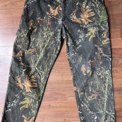 Men’s Camouflage Cargo Pants Size 2XL 44 / 46 Excellent Mossy Oak Breakup XXL