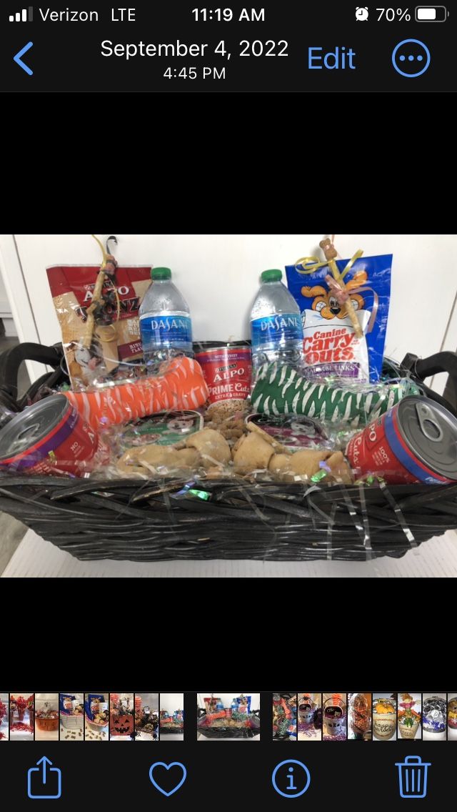 Holidays Big Boy, Dog Birthday Basket