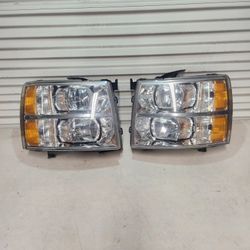 2007 To 2013 Chevy Silverado Factory Headlights 