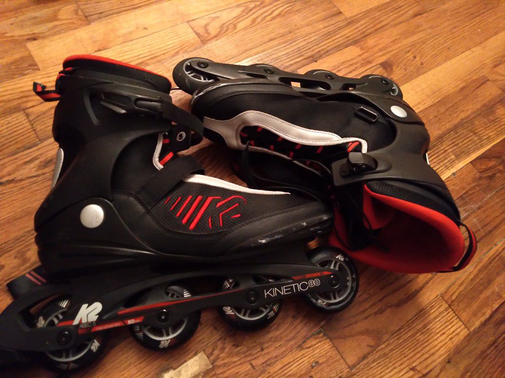 Red And Black Roller blades 