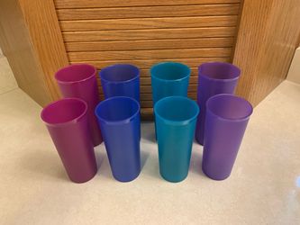Vintage Jewel Tone Tupperware Tumblers