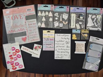 Scrapbook Stickers - Wedding, Love, Christmas, Halloween, Baseball And Misc.