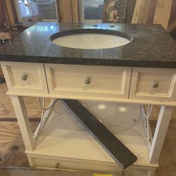 Granite Top Vanity 