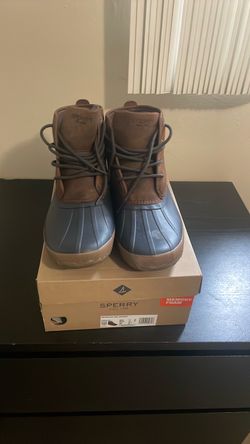 Sperry Breakwater Duck Boots Brown/Navy