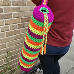 Crochet Yoga Mat Holder Bag