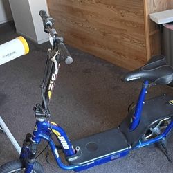 electric  E Zip Motor scooter.