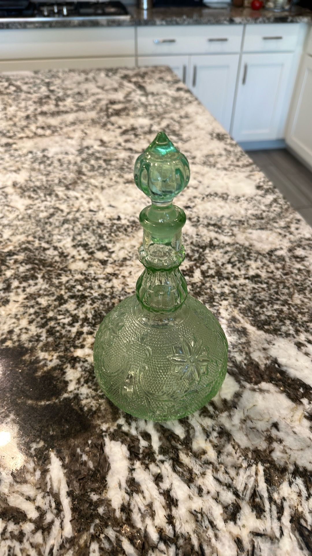 Vintage Green decanter