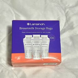 Lansinoh Breastmilk Storage Bags – 100 Count – Brand New Sealed Box