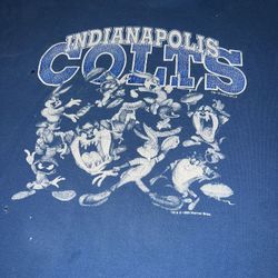 Vintage 90’s Indianapolis Colts Crewneck Sweatshirt featuring Looney Tunes Characters 1993 (READ DESCRIPTION)