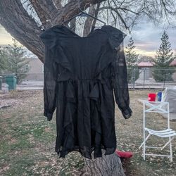 New Black Dress Girls Size Medium 