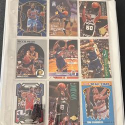 NBA Basketball Card Collection Binder – 100+ Cards (Kobe, Iverson, Barkley + More)