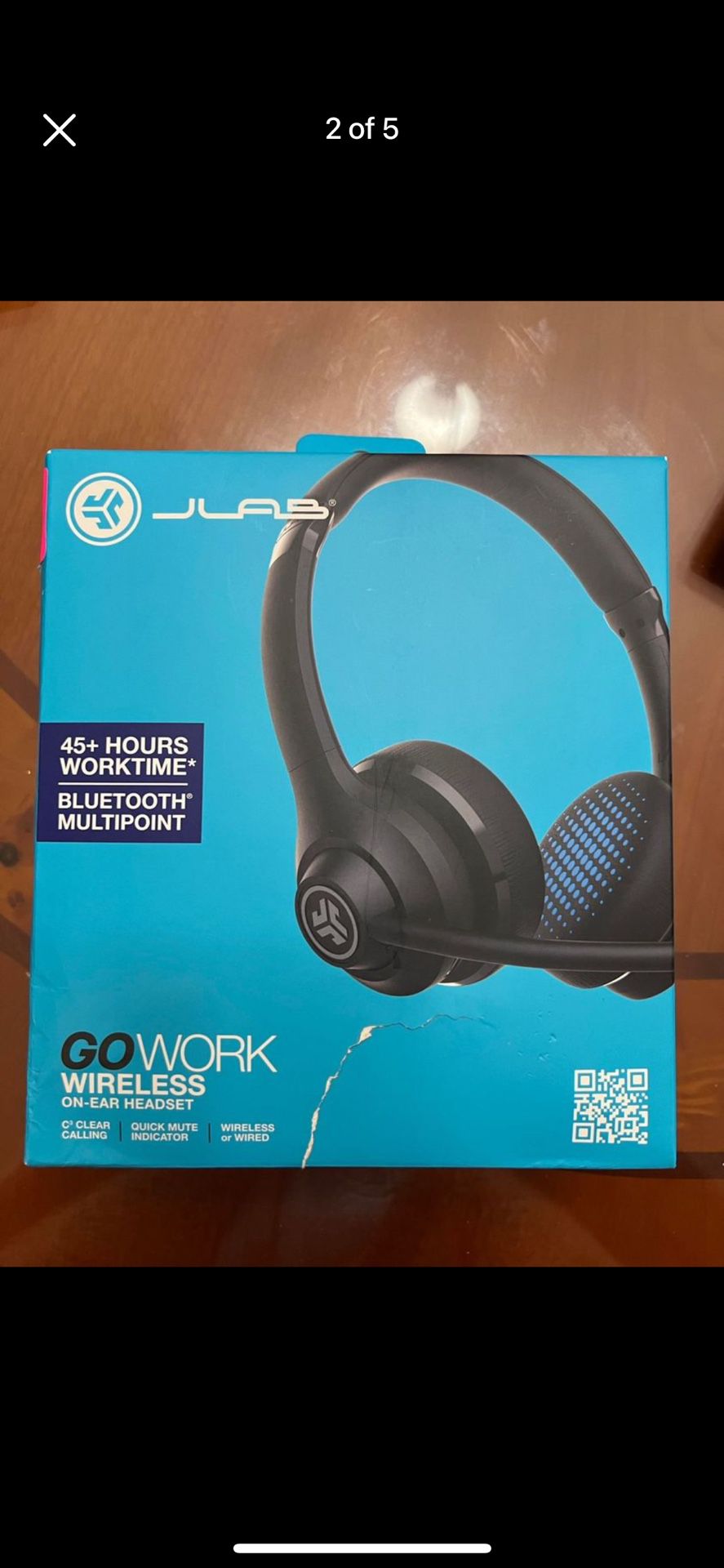 Jlab GoWork Wireless Headset w/ Microphone